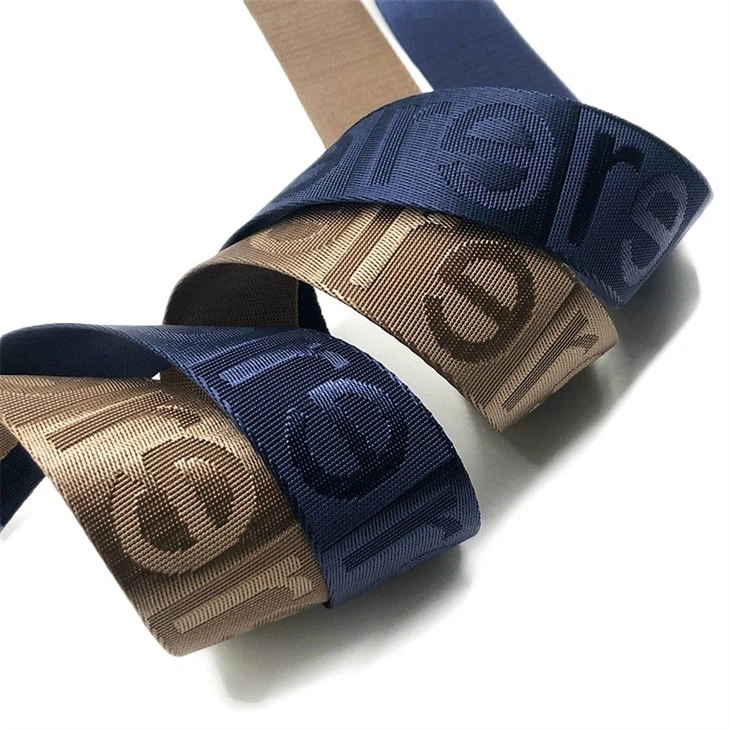 Nylon Jacquard Webbing With 3D Logo